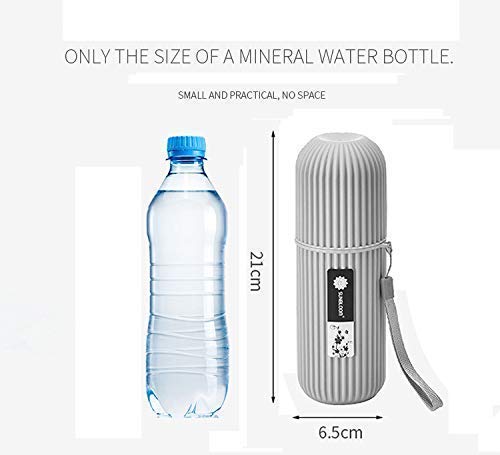 2Pc Capsule Shape Travel Toothbrush