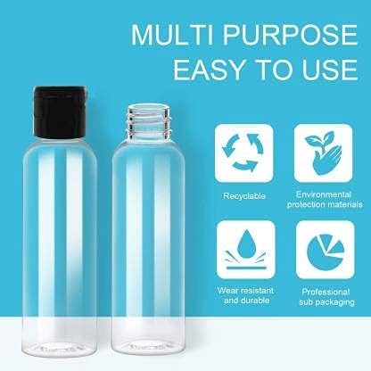Empty Clear Plastic Bottles Refillable Travel Size Cosmetic Containers