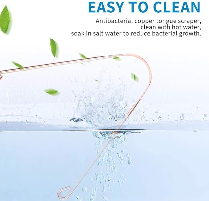 Ayurvedic Copper Tongue Cleaner for Kids & Adults