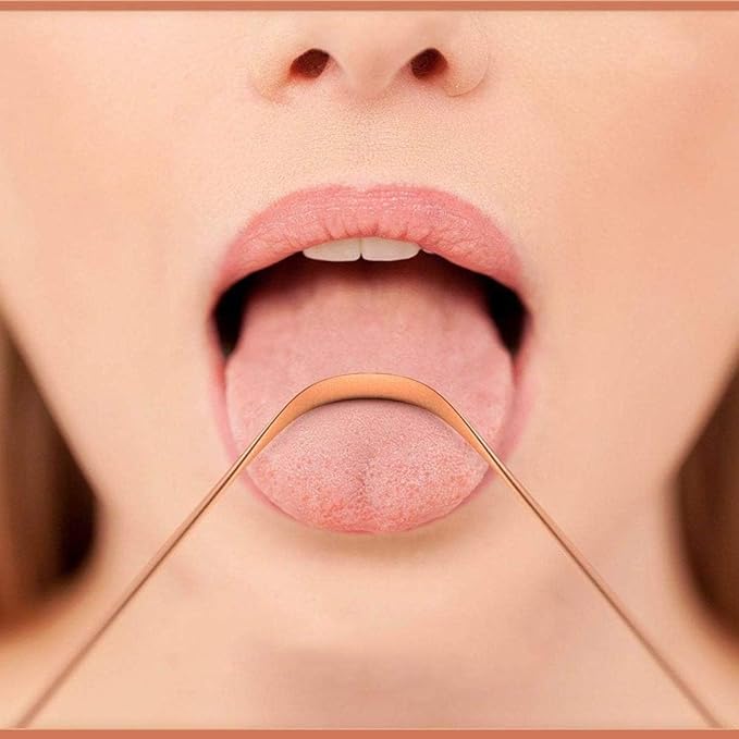 Ayurvedic Copper Tongue Cleaner for Kids & Adults
