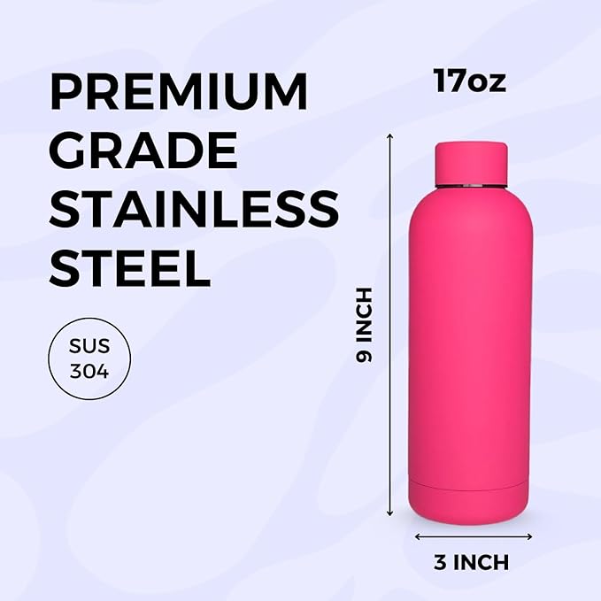 500ml Matte Finish Stainless Steel Water Bottle