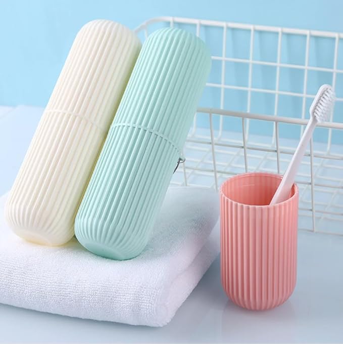 Capsule Shape Travel Toothbrush Case Holder