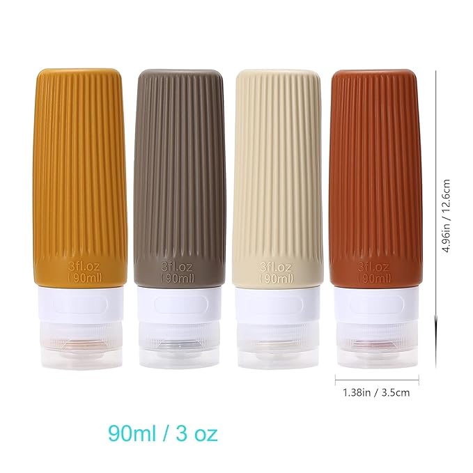 Empty Silicone Bottle - 60ml (4 pack)