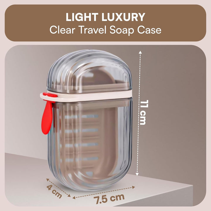 Transparent Soap Box for Travelling