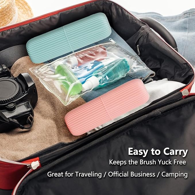 Capsule Shape Travel Toothbrush Case Holder