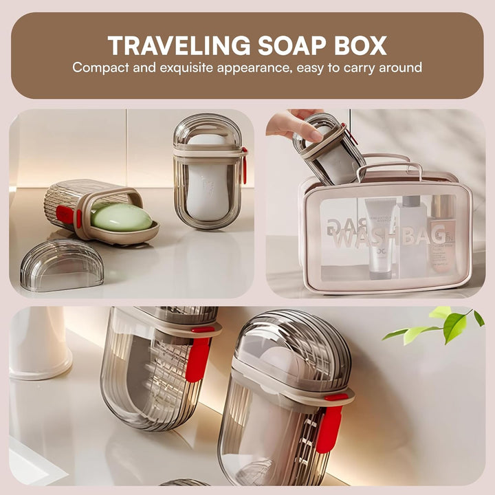 Transparent Soap Box for Travelling