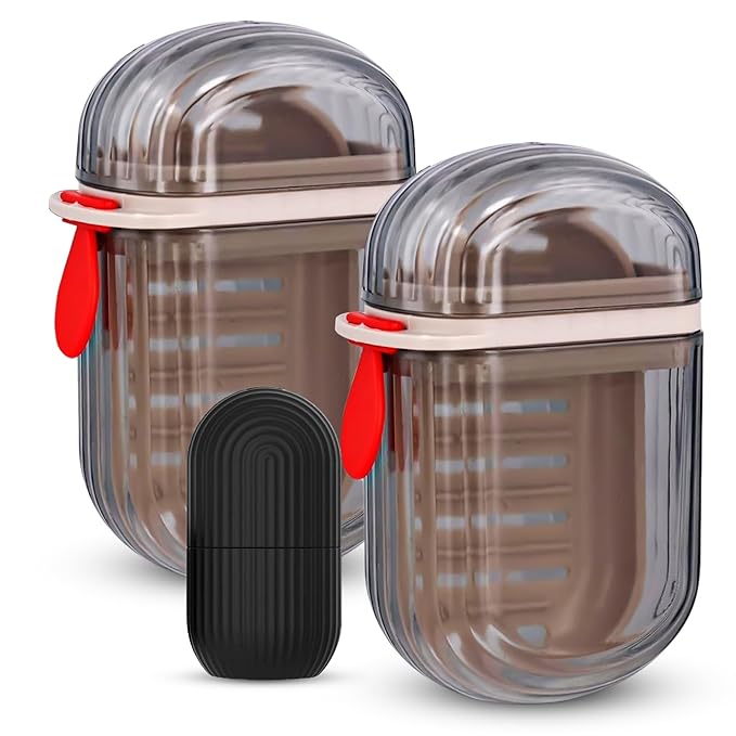 2 Leak Proof - Secure & Portable Soap Case for Travelling, Gym & Camping | Durable Soap Case with Lid | Compact Soap Container Bathroom,Kitchen,Outdoor