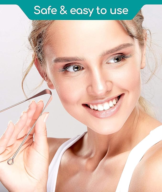 Ayurvedic Copper Tongue Cleaner for Kids & Adults