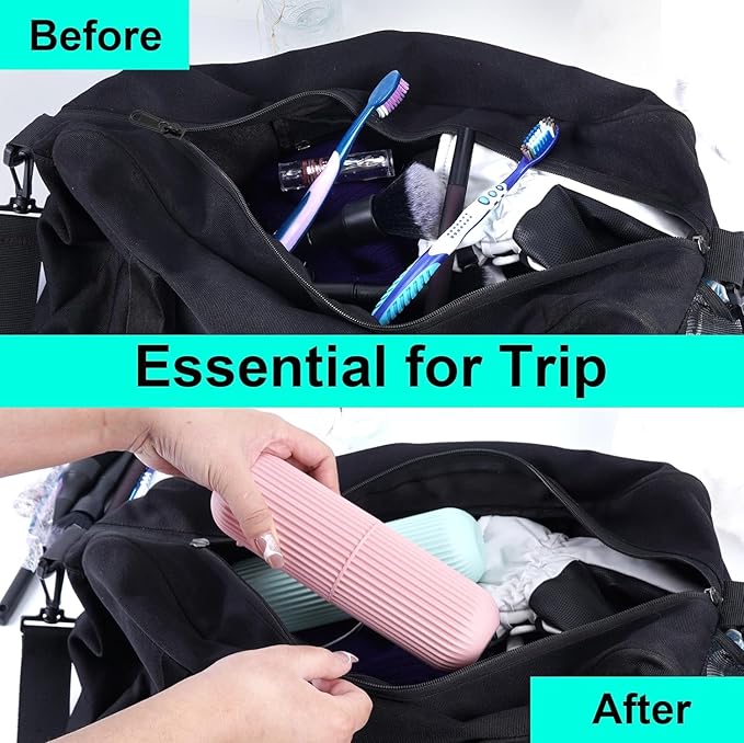 Capsule Shape Travel Toothbrush Case Holder