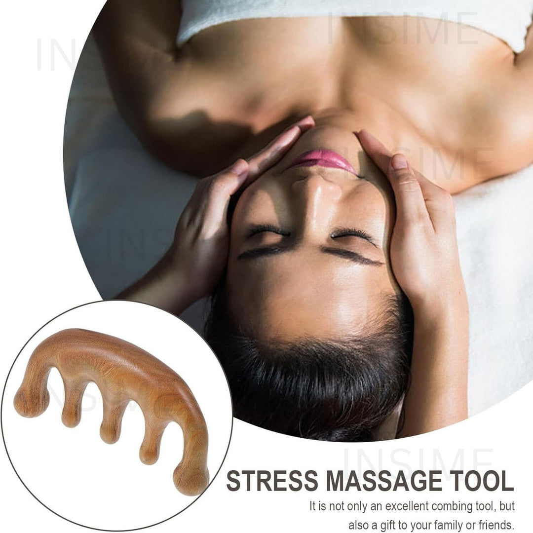 Wooden scalp massager for Hair Growth and Calmness