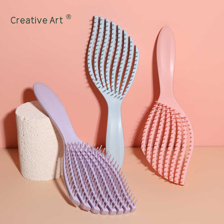 Detangler Hair Brush for Men & Women - Rose Pink | Hair Comb for Scalp Care - Fast Dry Venting Scheme - Special Formulated Bristles |Detangling Hair Brush