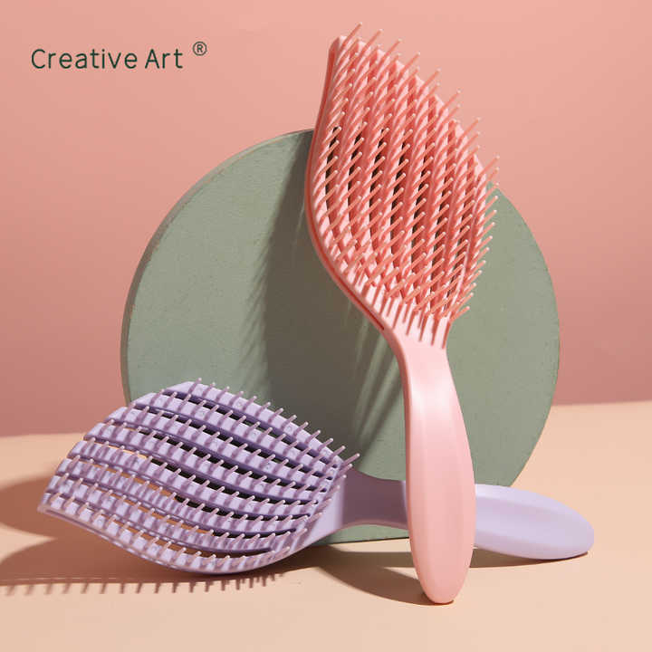 Detangler Hair Brush - Rose Pink