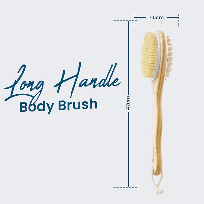 2-in-1 Skin Exfoliating & Massaging Dry Body Brush Unisex
