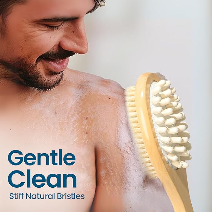 2-in-1 Skin Exfoliating & Massaging Dry Body Brush Unisex